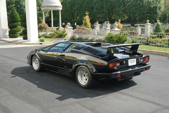 1989 lamborghini countach anniversary 6,180 miles black coupe v12 other manual