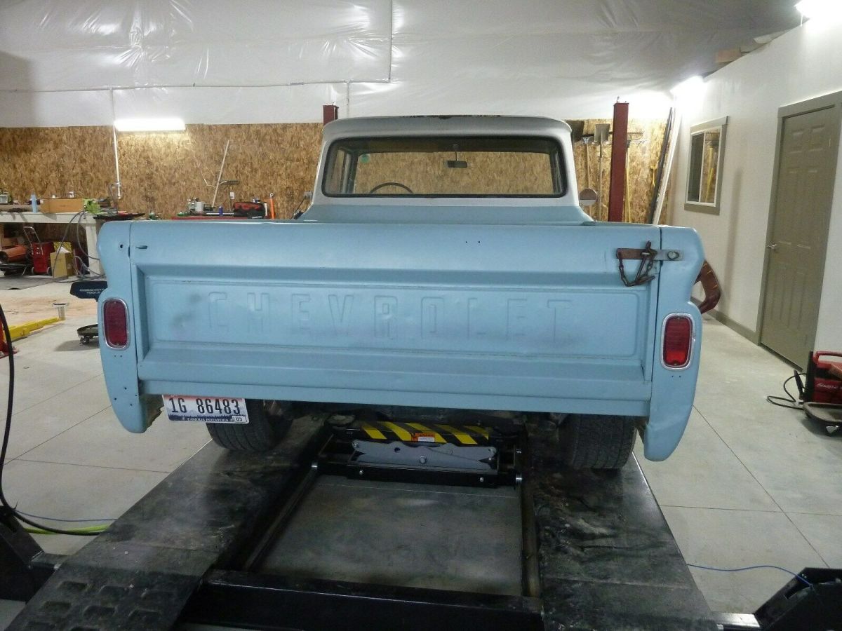 1961 gmc swb bbw short box big back window cat eye hood