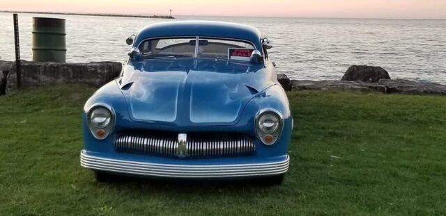 1951 lincoln baby lido coupe blue rwd automatic streetrod/hotrod