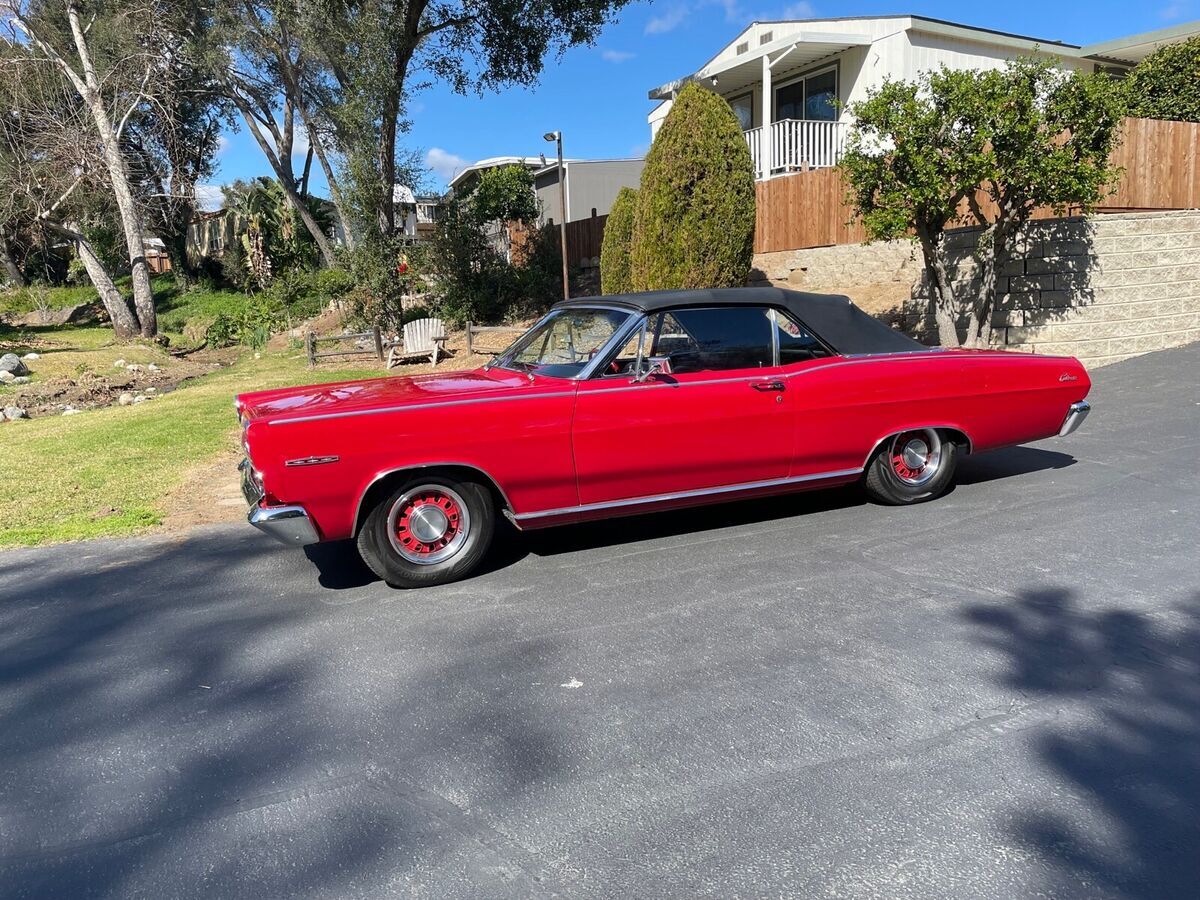 1966 mercury comet convertible convertible red rwd manual caliente