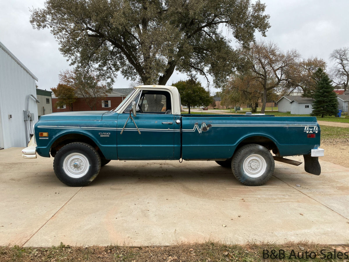 1969 chevrolet k20 4x4 0 blue regular cab 8 cyl, 4 spd