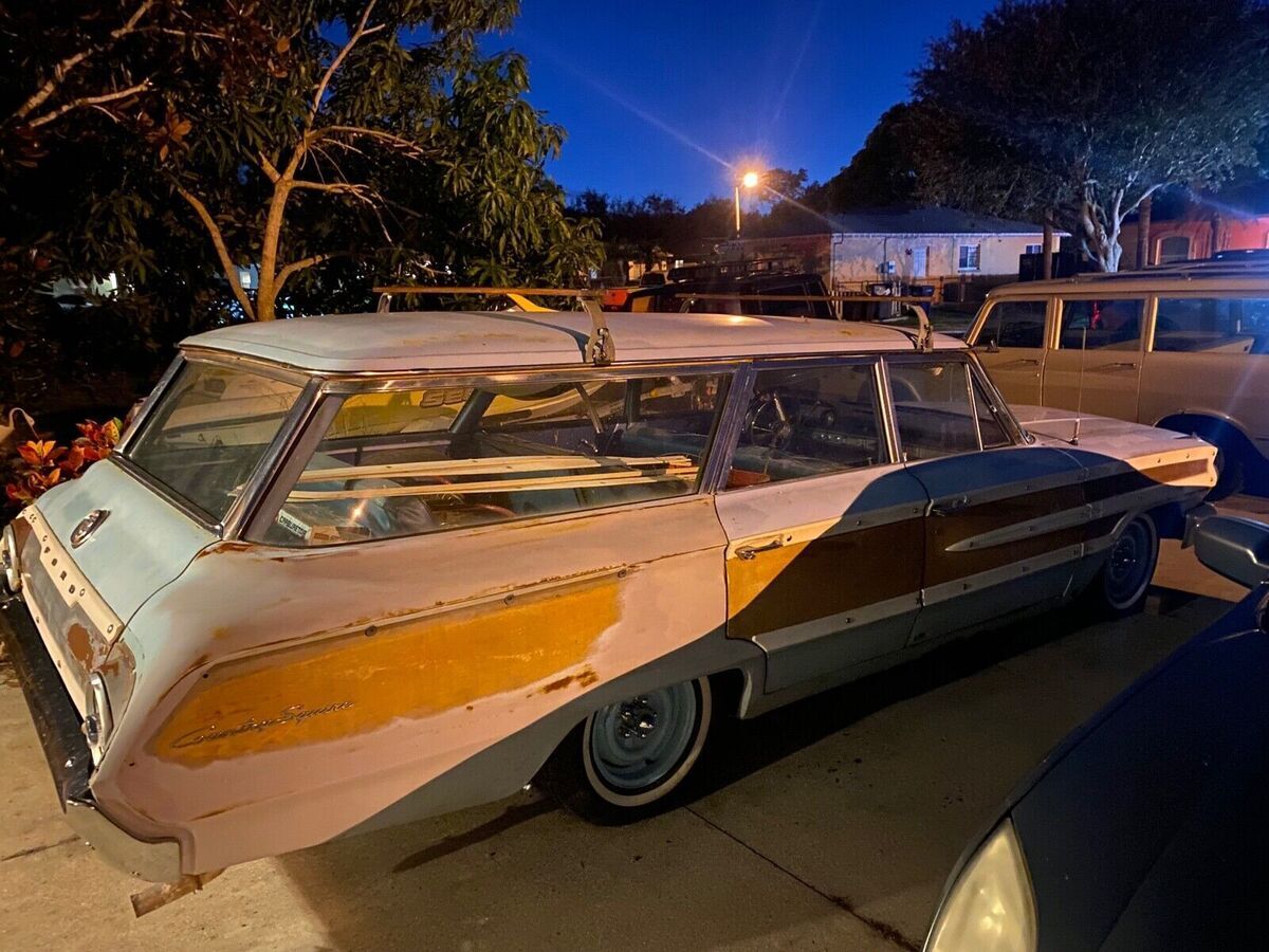 1964 ford country squire blue galaxie
