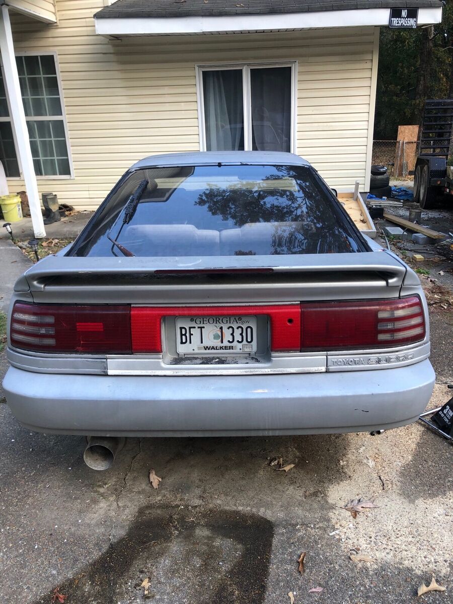 1988 toyota supra grey rwd manual sport roof