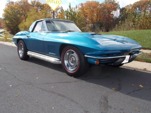 1967 corvette roadster, 427/390, 4-speed, l36, matching #'s, exc. con. (video)