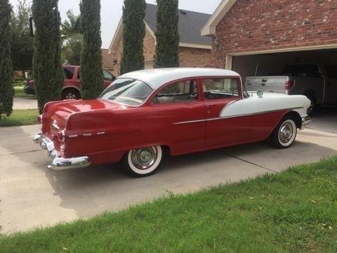 1956 pontiac chieftain base 5.2l 37674 miles burgubdy/white coupe 5.2l 5179cc 31