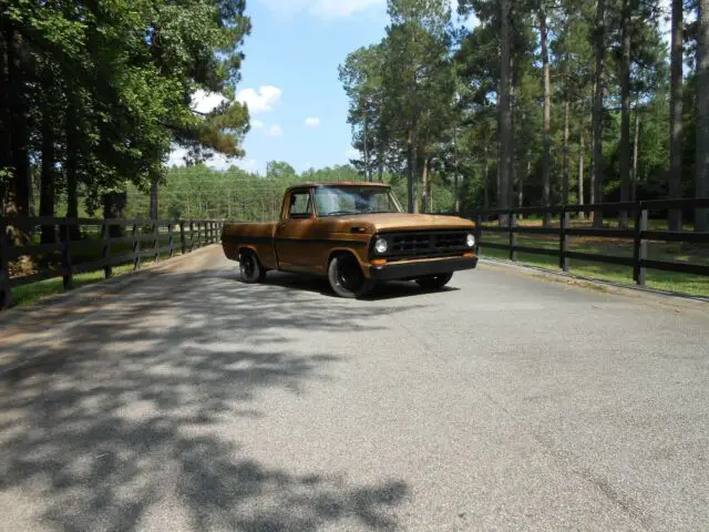 1971 ford f100 short bed police interceptor crown vic rat rod shop truck
