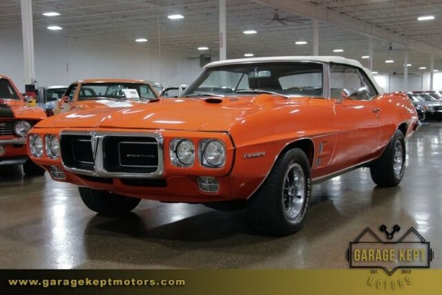 1969 pontiac firebird 400 convertible carousel red convertible 400cid/330hp 4bbl