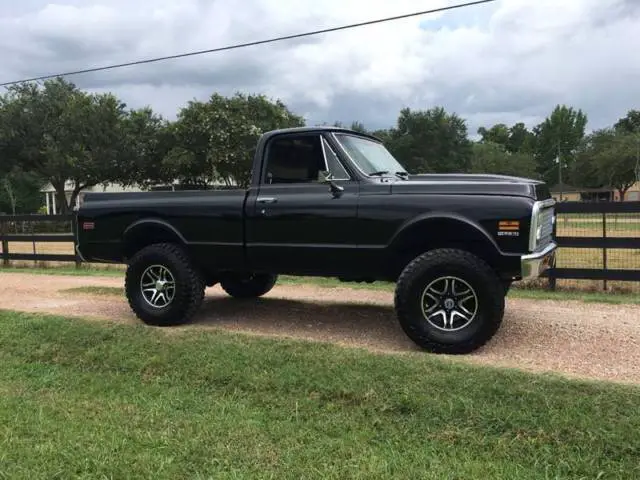1972 chevrolet k10 4x4, cold a/c, 454ci, turbo 400, insane paint!! swb, 3" lift