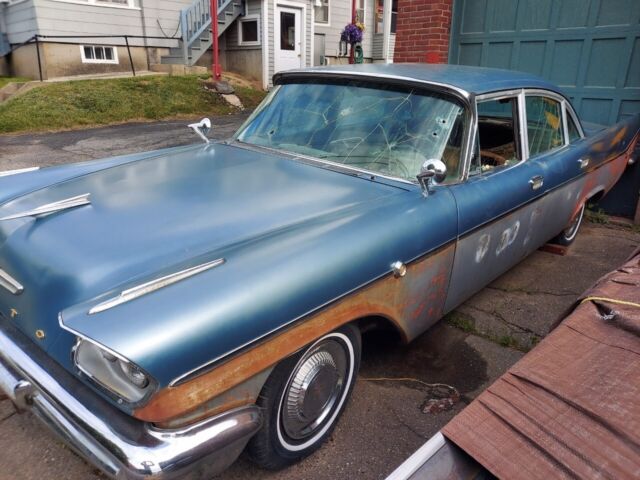 1958 desoto fireflight four door sedan. 361 cubic inches - turns by hand - orig