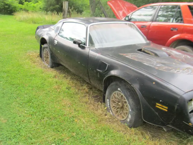 1977 pontiac trans-am black 400 auto