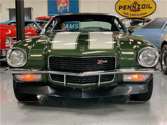 1970 chevrolet camaro z/28 green lt1 350 v8 4 speed manual