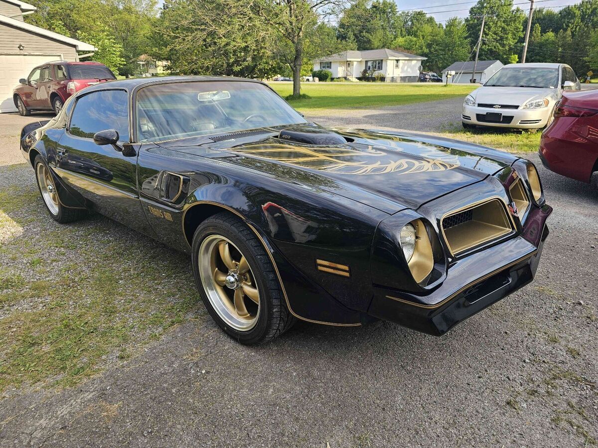1976 pontiac firebird coupe black trans am