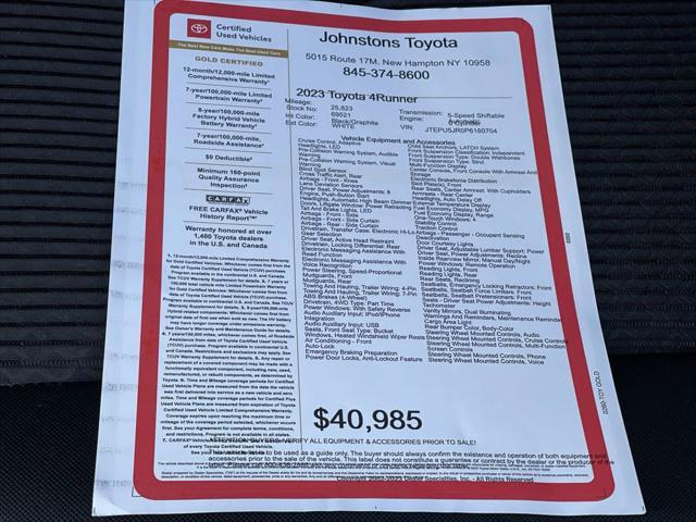2023 toyota 4runner trd off road