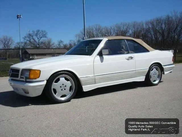 1985 mercedes benz 500 sec convertible cabriolet extremely rare amg wheels