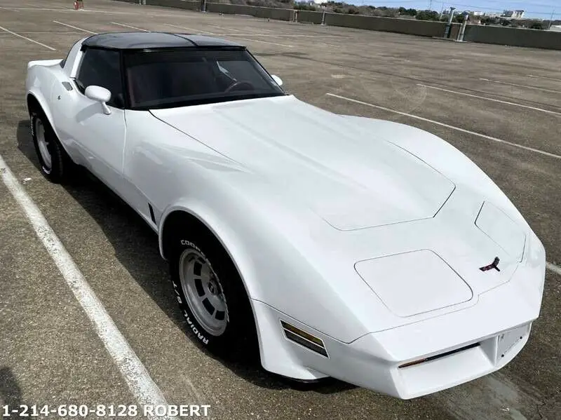 1981 chevrolet corvette base 2dr coupe 1,413 miles white coupe 5.7l v8 manual 4