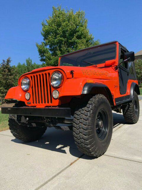 restored jeep cj5, v6, 1973 model renegade soft top + doors and bikini top