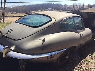 1969 jaguar e-type fixed head coupe, wire wheel, 4 speed, ac, for restoration