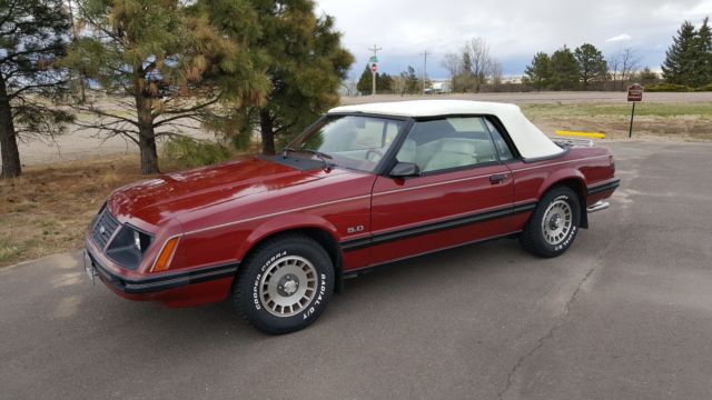 1983 mustang glx 5.0 convertible gt lx survivor 302 v8 4 speed 1 owner