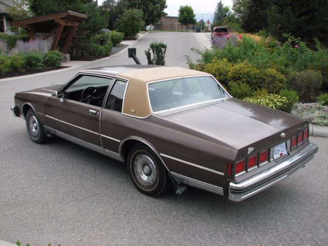 1984 chevrolet caprice classic 2 door coupe 49,000 original miles mint interior