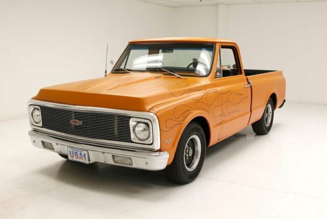 327ci v8 th400 auto/matte orange & pinstripe flame/desirable short bed