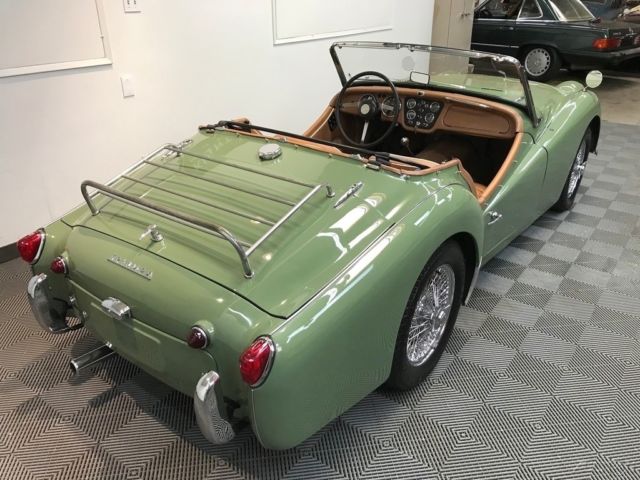 1961 triumph tr3a sports roadster. recent body-off-the-chassis restoration