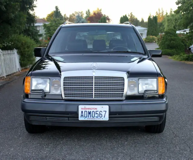1992 mercedes 300te estate wagon - rare black with black leather - low miles