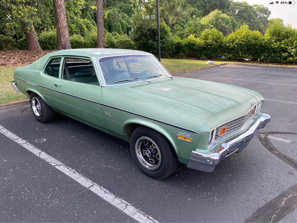 1973 chevrolet nova green