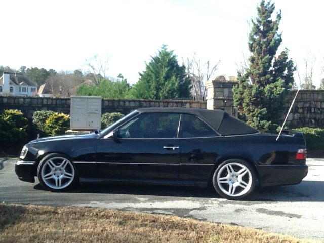 black convertible with amg retro kit
