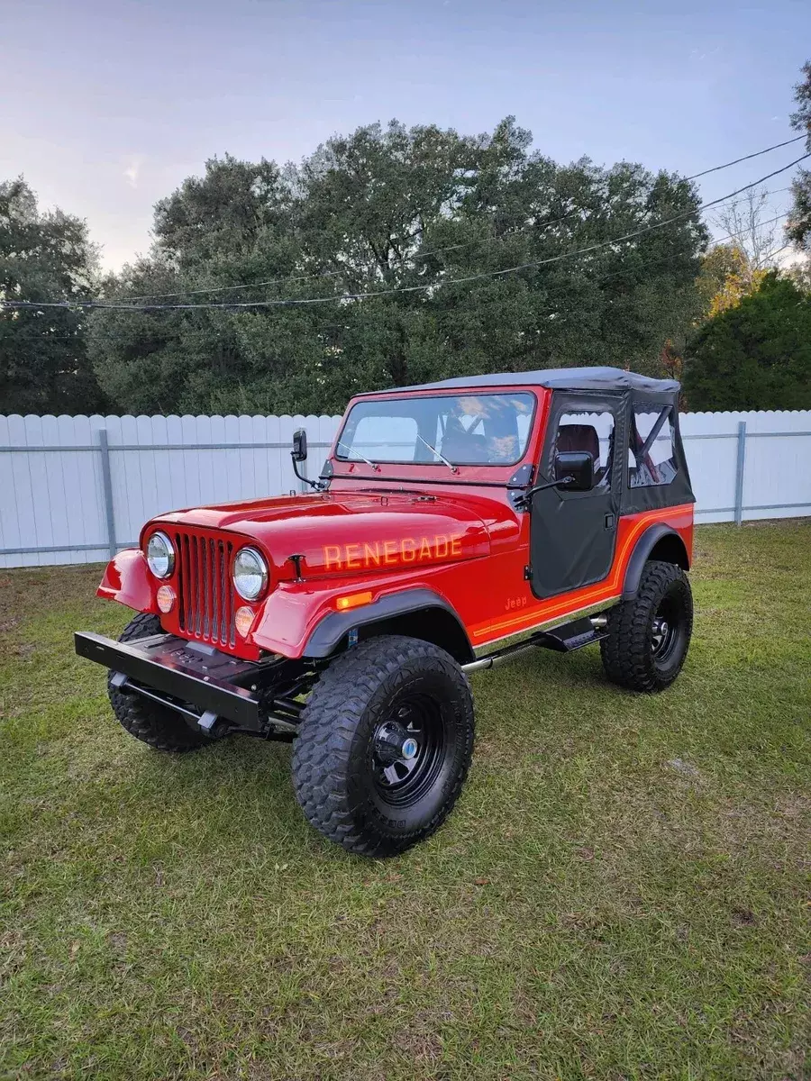 1986 jeep cj red 4wd manual cj7