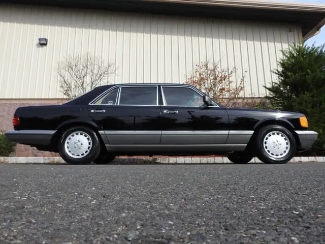 1988 mercedes-benz 560sel black with palomino leather 2 owner exceptional !!!