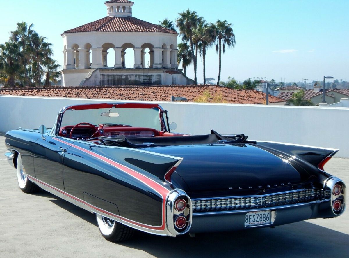 1960 cadillac eldorado biarritz bucket seat convertible restored california car