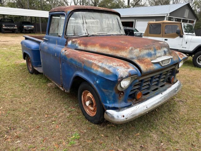 1957 chevrolet 3100 blue rwd manual
