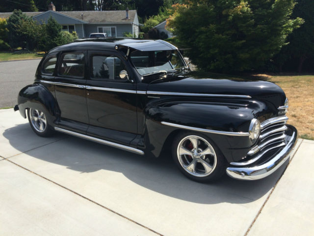 classic car, 1948 plymouth custom street rod
