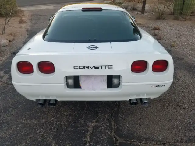 1991 chevrolet corvette zr1 6433 miles white black interior