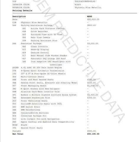 2021 bmw x5 m50i