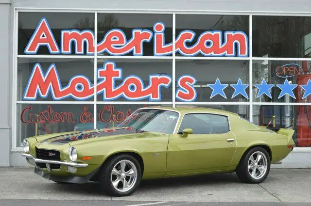 1971 chevrolet camaro green automatic 13575 miles