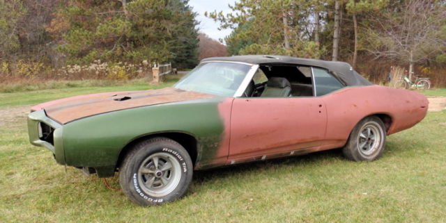 1969 pontiac gto convert 400 4 spd #'s matching ~ great project car