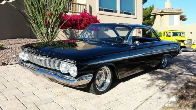 black 1961 impala bubbletop full optioned beauty