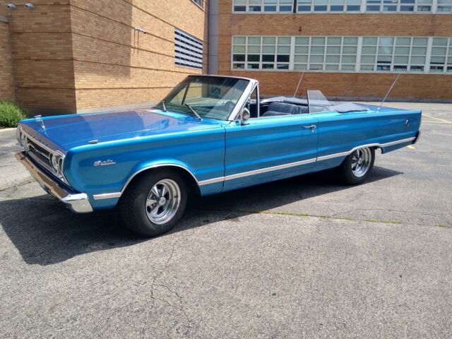 1967 plymouth satellite convertible blue rwd automatic
