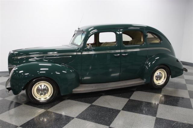 green tan air conditioning chevy swap suicide door chrome vintage classic 1939
