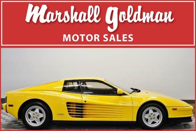 1991 ferrari testarossa giallo ferrari with black 585 miles !!!!!!
