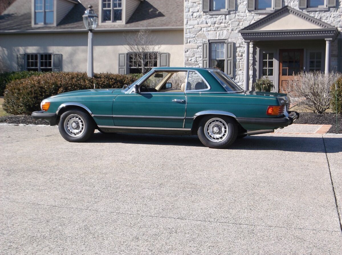 1981 mercedes-benz 380sl low miles beautiful convertible hardtop no reserve