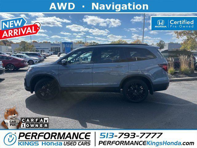 2022 honda pilot awd black edition