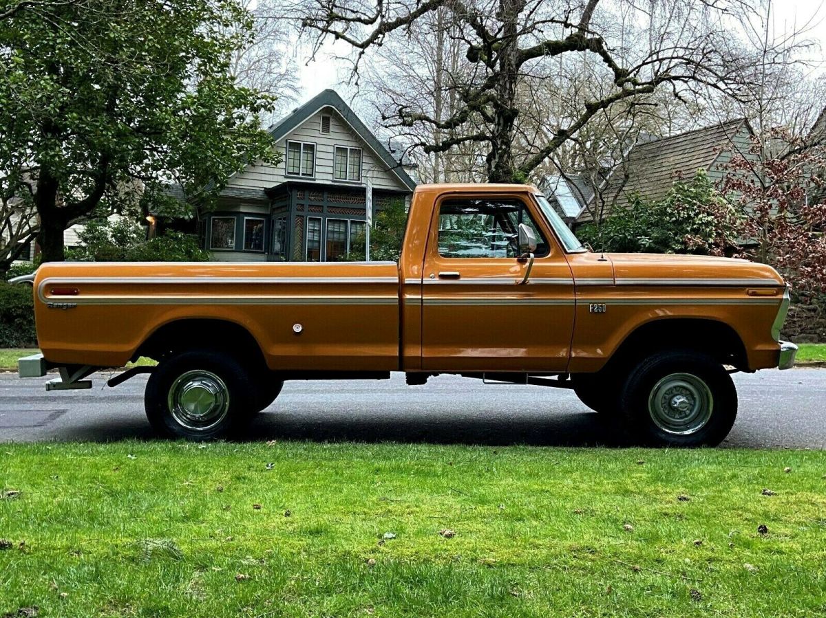 1974 ford f-250 ranger 4x4 high boy reg cab long bed 2dr v8 only 102k orig miles