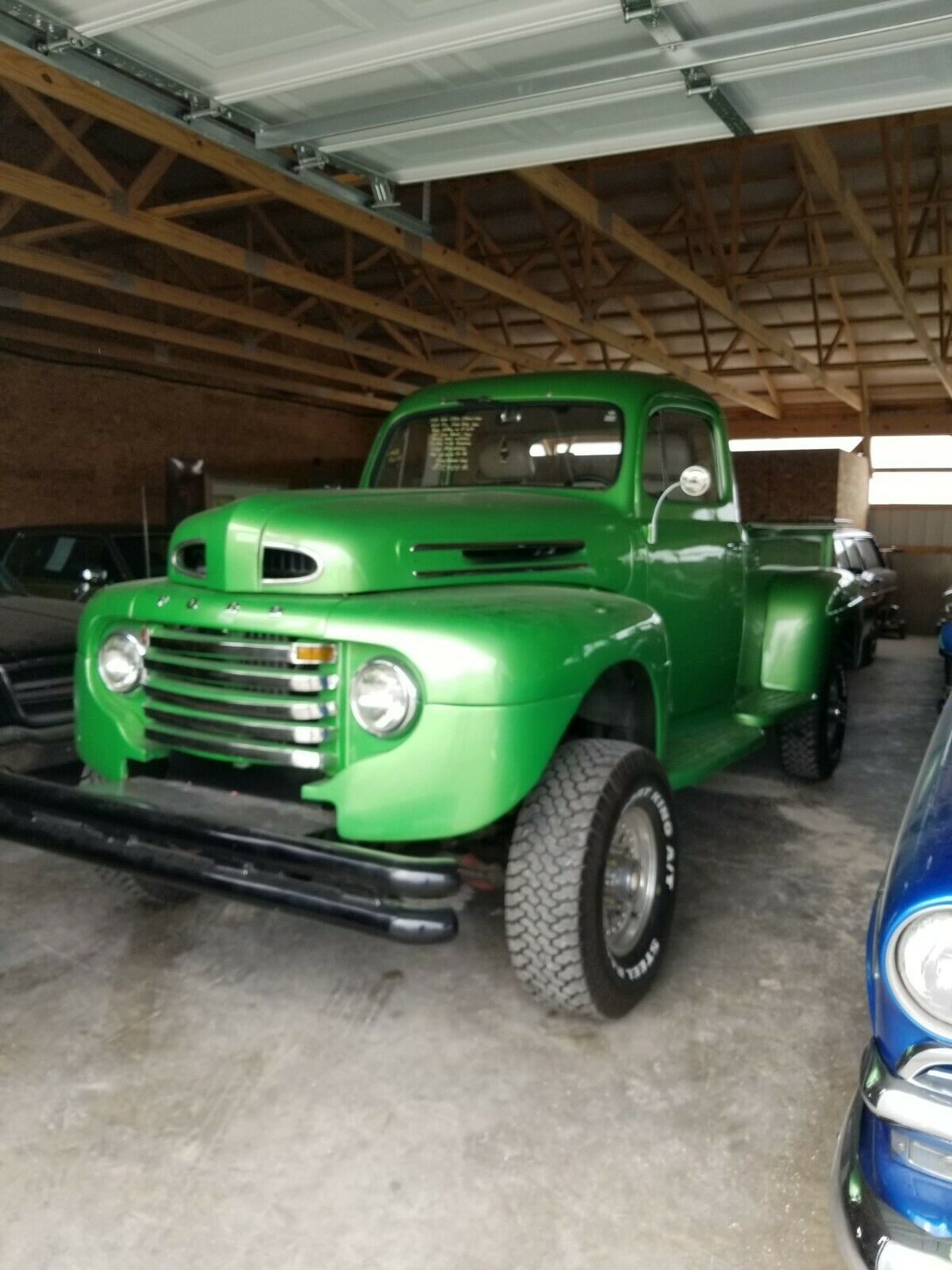1949 ford f2 4x4 350 engine 350 transmission clear indiana title