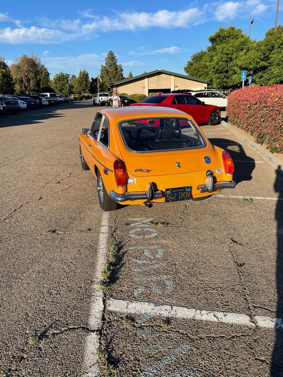 1970 mg mgb orange black vynal