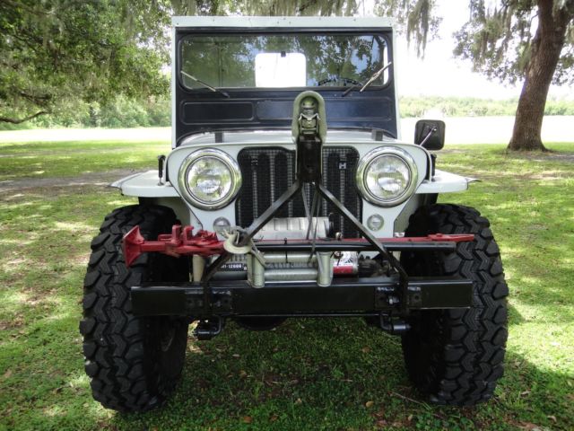 1950 jeep willy's cj3a 4x4 one of a kind lifted 35s auto v6 cab w/ bed florida