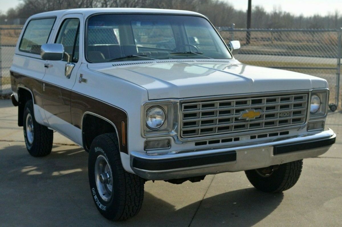 1976 chevy k5 blazer 4x4 400 small block a/c tilt cruise lowback buckets