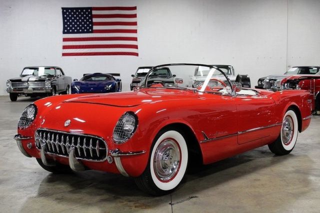 1955 chevrolet corvette convertible 54098 miles gypsy red convertible 265ci v8 a