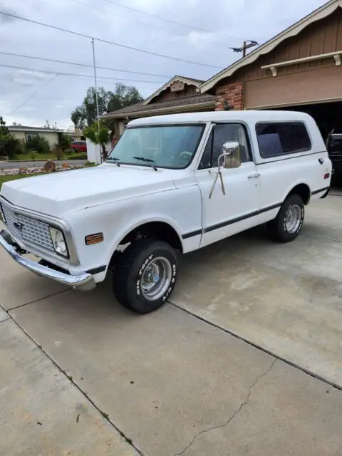 1972 chevrolet blazer k5 suv white 4wd automatic 4x4